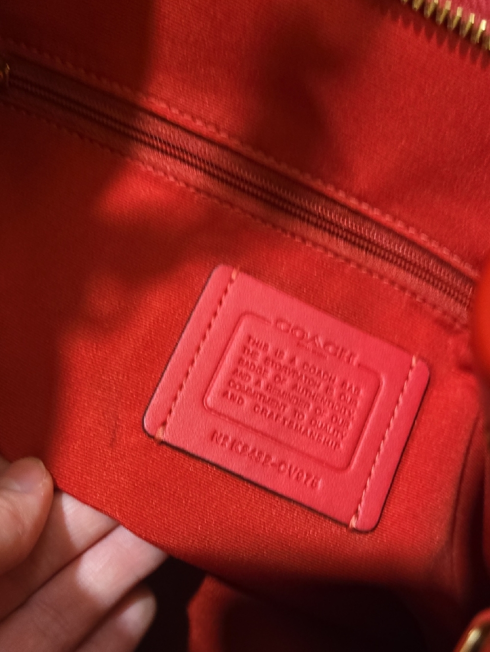 Coach Laurel In Dark Brown And Red - Picture 6 of 6